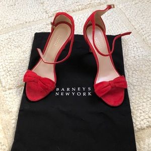 Barneys NY red sandals